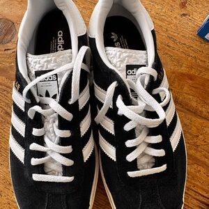 Adidas Gazelle Bold Black and White platform Sneakers